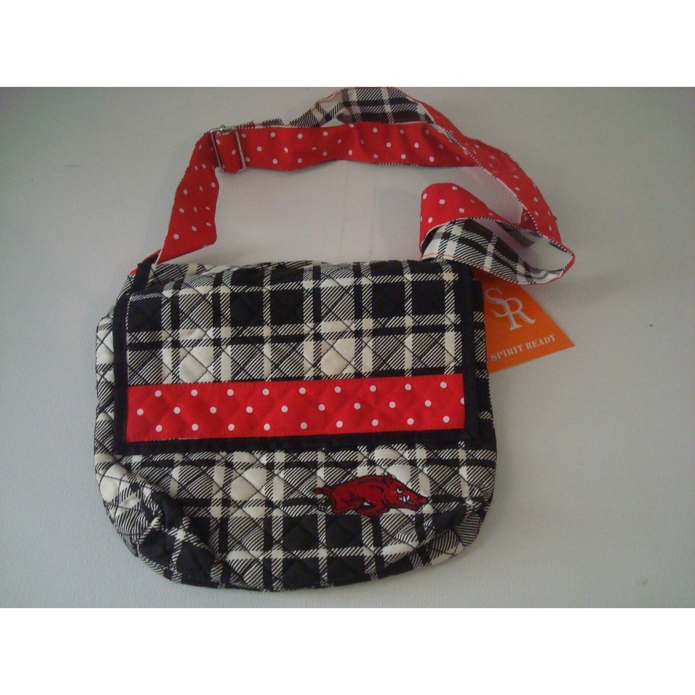 ARKANSAS RAZORBACK 8X10 Game Day Purse BAG HANDBAG TOTE HAND VINTAGE BP1
